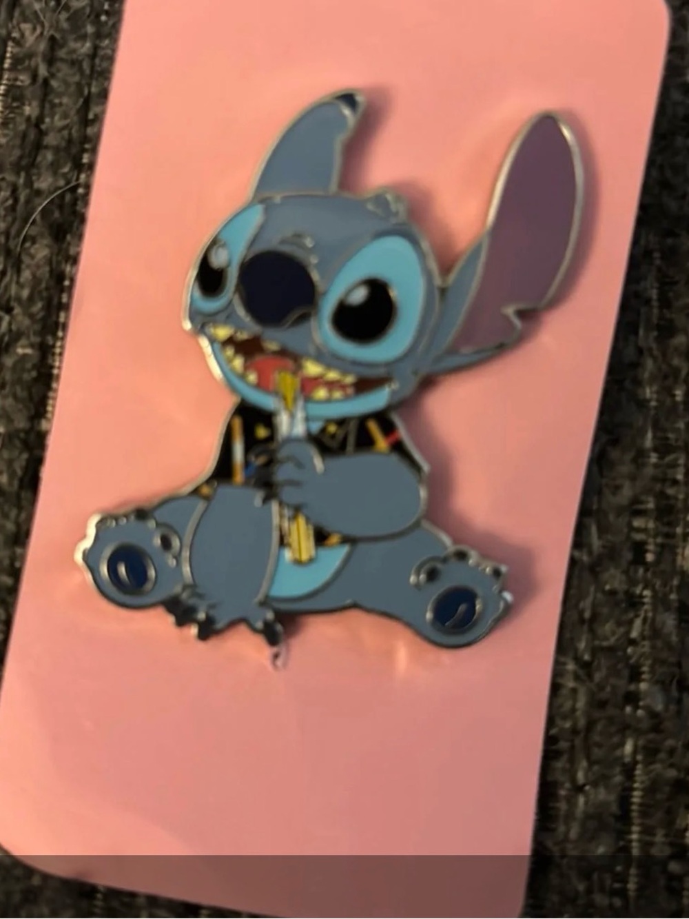 Stitch Enamel Pin - Blue Character Design